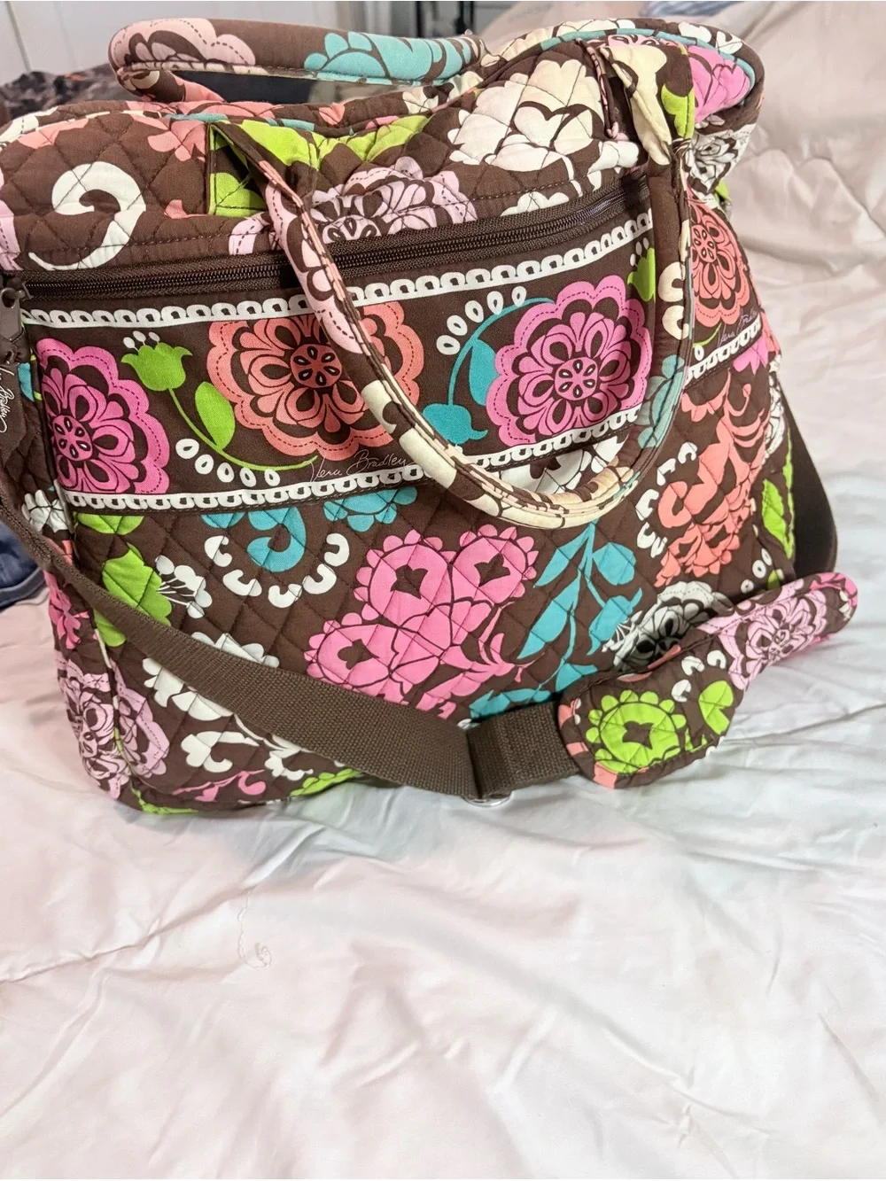 Vera Bradley Quilted Floral weekender bag
